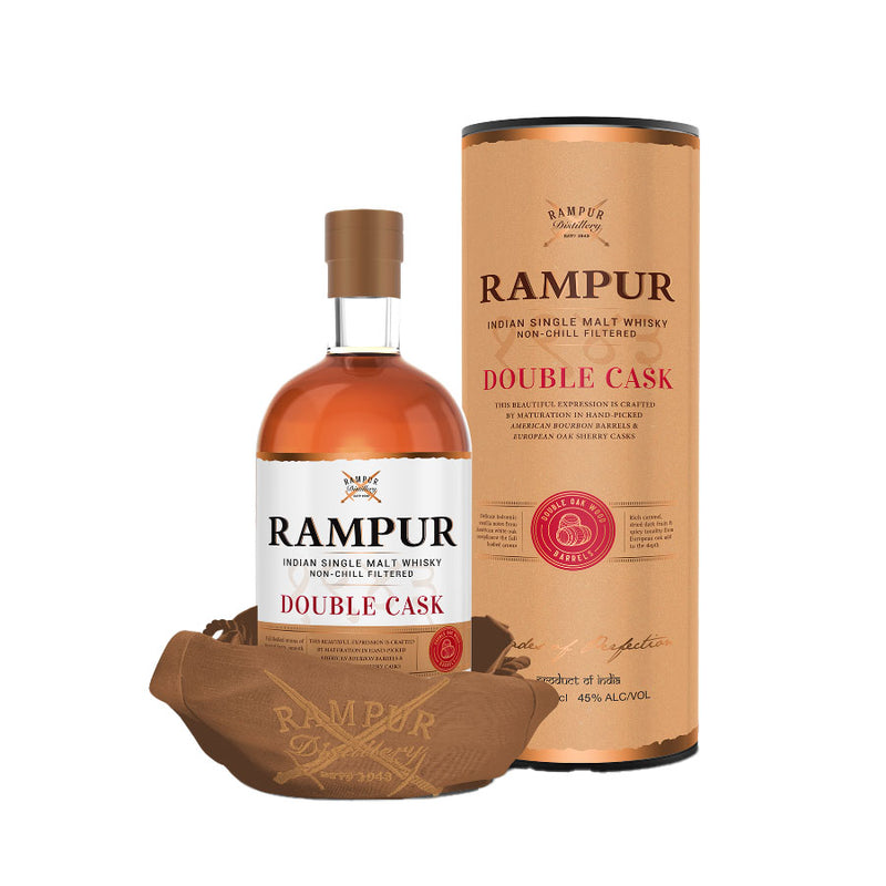 Rampur Double Cask Indian Single Malt Whisky ABV 45% 700ml