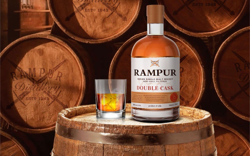 Rampur Double Cask Indian Single Malt Whisky ABV 45% 700ml