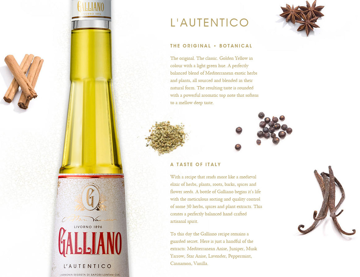 Galliano Autentico Liqueur 750ml — The Liquor Shop Singapore