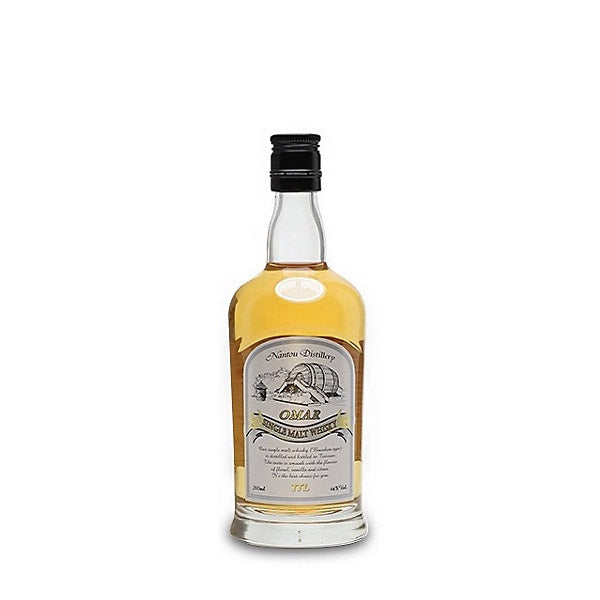 Omar Bourbon Single Malt Whisky ABV 46% 100cl (1L) + Omar Bourbon Single Malt Whisky ABV 46% 200ml
