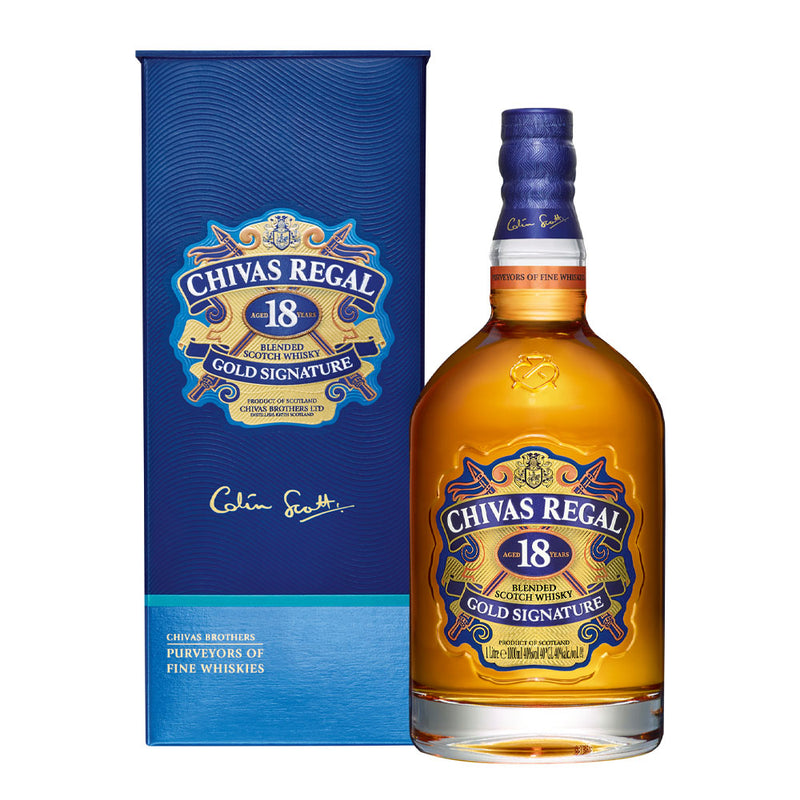 Chivas Regal 18 Year Old Blended Scotch Whisky ABV 40% 100cl (1L) with Gift Box