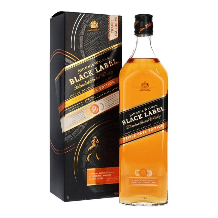 Johnnie Walker Black Label Triple Cask Edition 1000ml (1L) with Gift Box