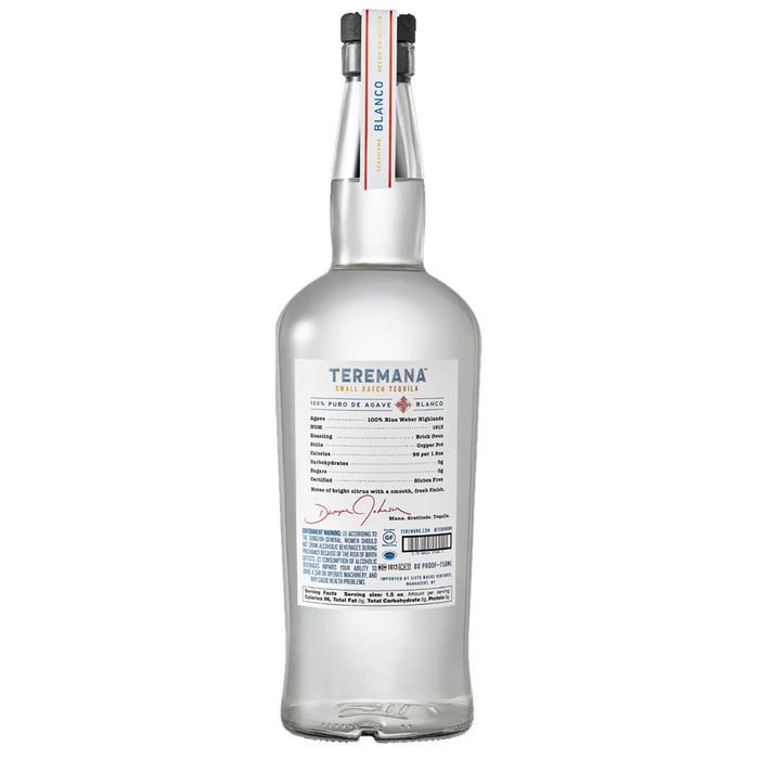 Teremana Tequilla Blanco ABV 40% 750ml by The Rock