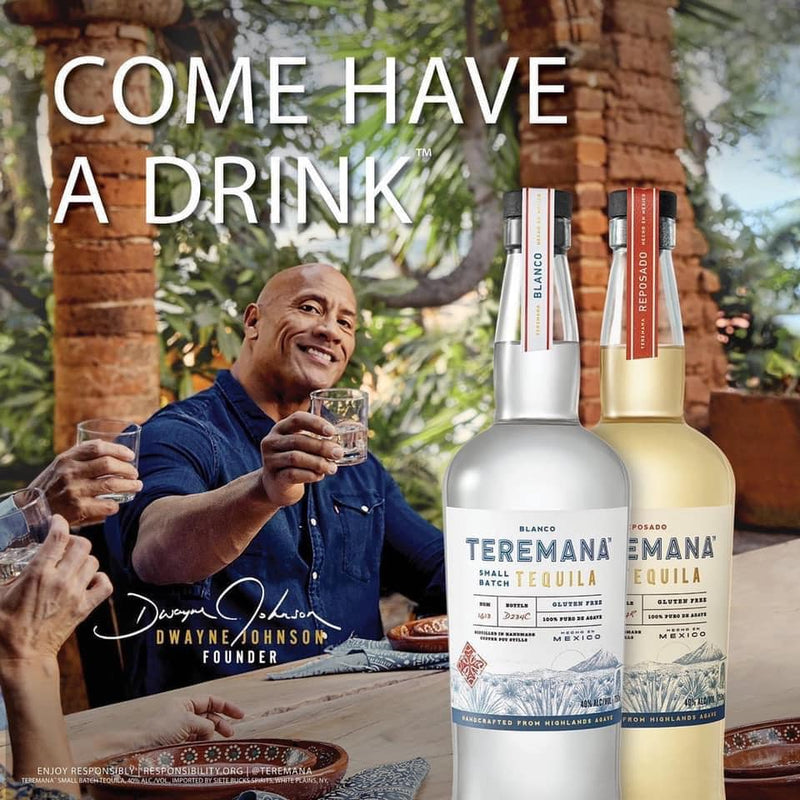 Teremana Tequilla Blanco ABV 40% 750ml by The Rock