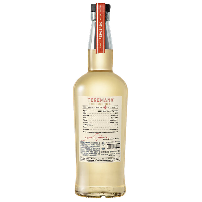 Teremana Tequilla Reposado ABV 40% 750ml by The Rock