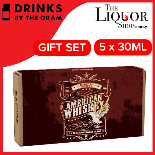 Drinks By The Dram American Whiskey 5 Wax Sealed 2022 (5 x 30ml - Gift Pack)