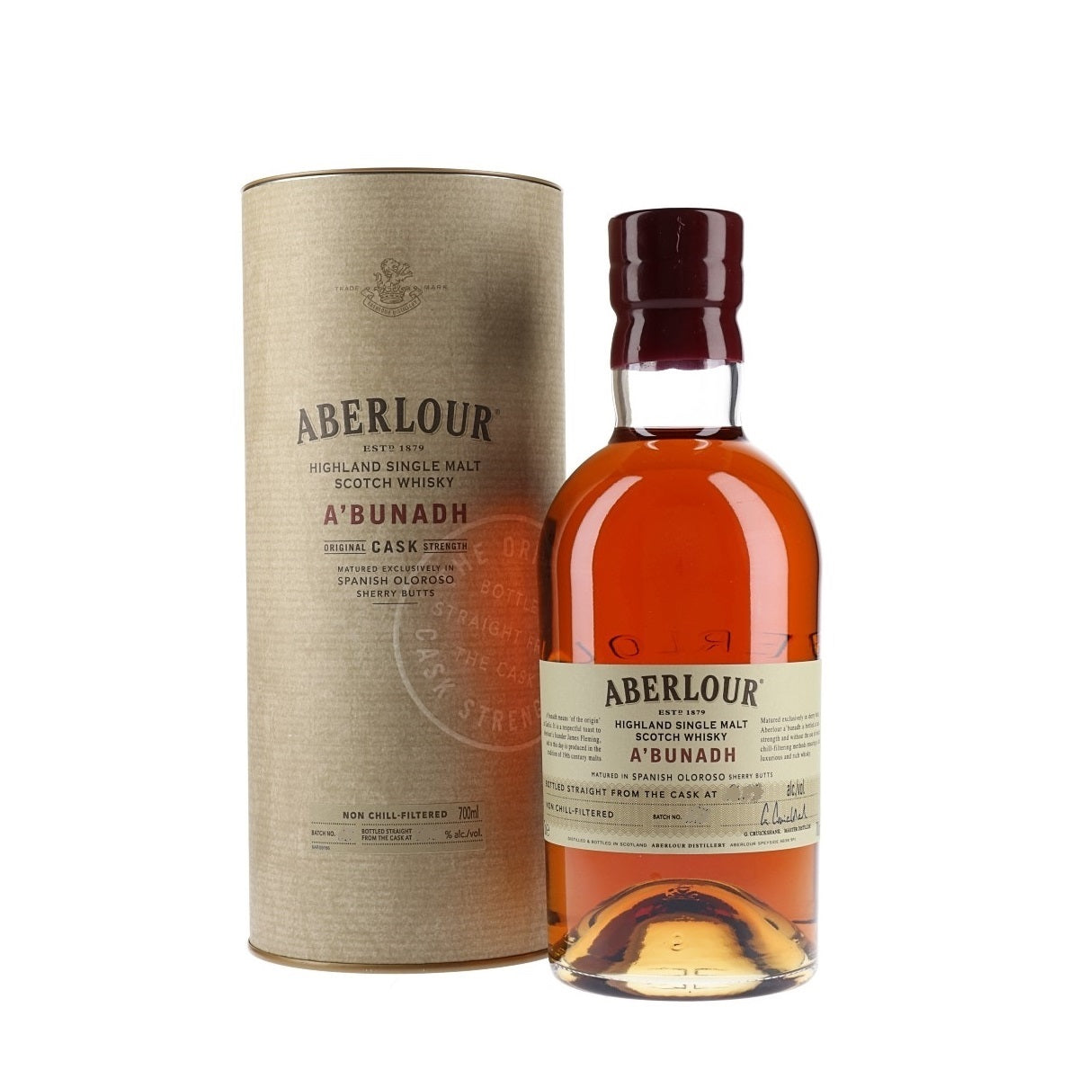 Aberlour A'bunadh Speyside Single Malt Scotch Whisky ABV 60%-62