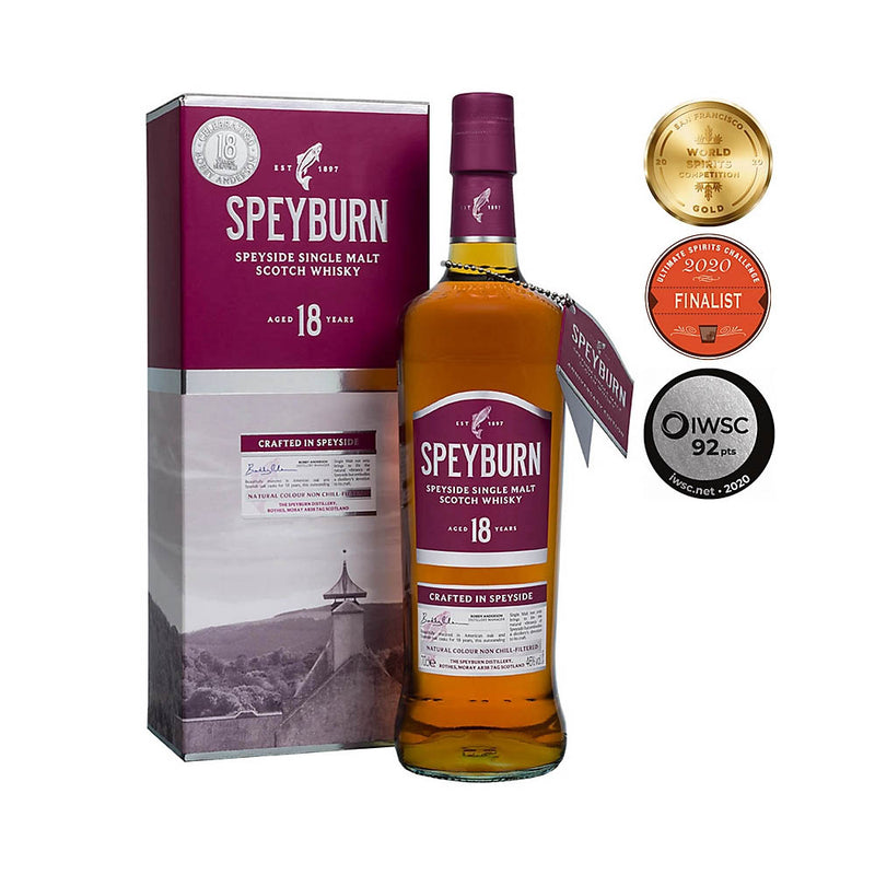 Speyburn 18 Year Old Speyside Single Malt Scotch Whisky ABV 46% 700ml