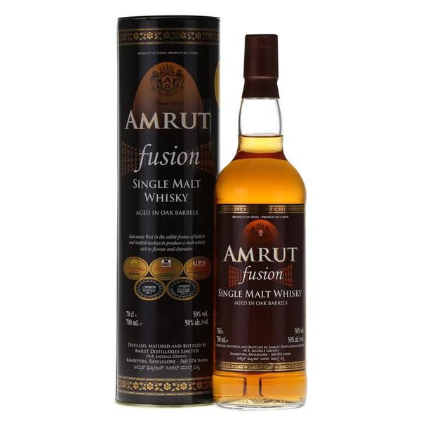 Amrut Fusion Indian Whisky ABV 50% 70cl With Gift Box