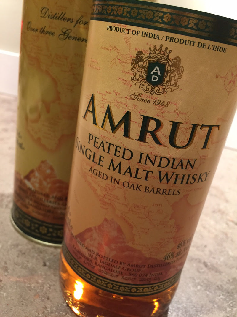 Amrut Peated 46%, Indian Whisky - The Liquor Shop Singapore