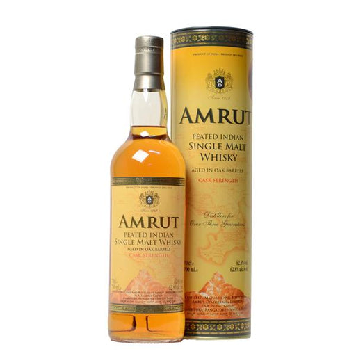 Amrut Peated Cask Strength 70cl, Indian Whisky - The Liquor Shop Singapore