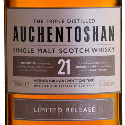 Auchentoshan 21 Years Old, Scotch Whisky - The Liquor Shop Singapore