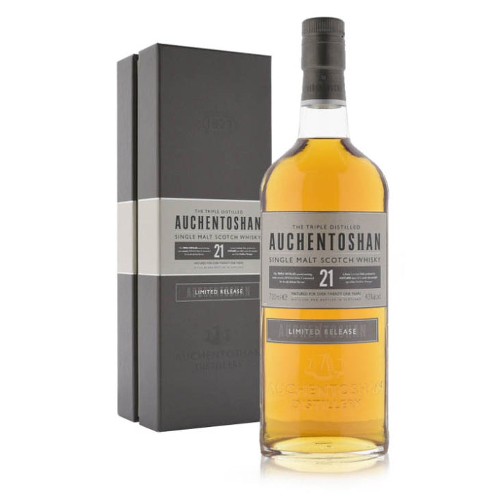 Auchentoshan 21 Year Old Lowland Single Malt Scotch Whisky ABV 43% (Box not in perfect condition)