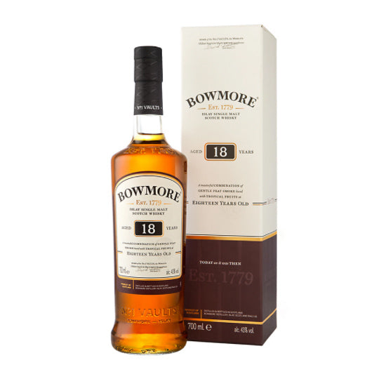 Bowmore 18 Year old Scotch Whisky ABV 43% 70cl With Gift Box