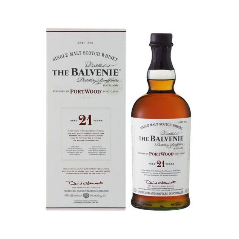 The Balvenie 21 Year Old Portwood Speyside Single Malt Scotch Whisky ABV 40% 70cl