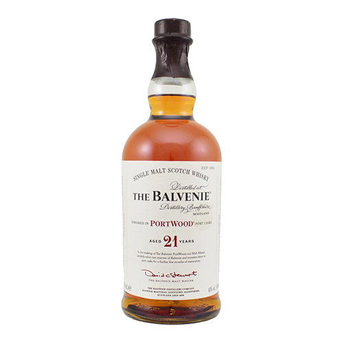 (Clearance) The Balvenie 21 Year Old Portwood Speyside Single Malt Scotch Whisky ABV 40% 70cl (Bottle Only, Label Tarnished)