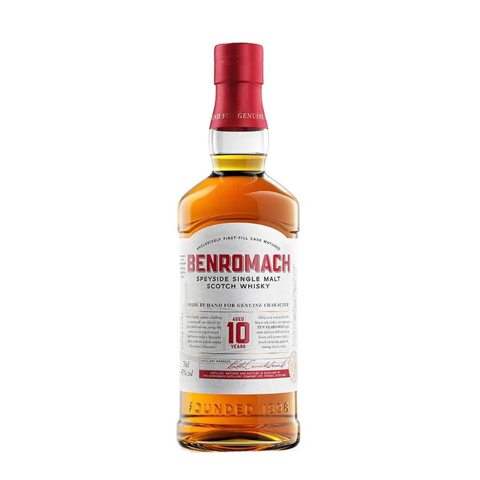 Benromach 10 Year Old Scotch Whisky ABV 43% 70cl With Gift Box