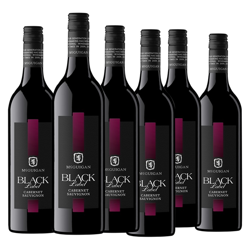 McGuigan Black Label Cabernet Sauvignon 75cl x 6 Bottles
