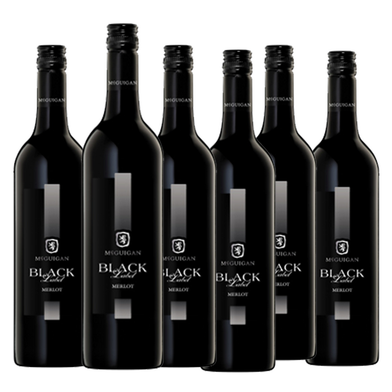 McGuigan Black Label Merlot 75cl x 6 Bottles