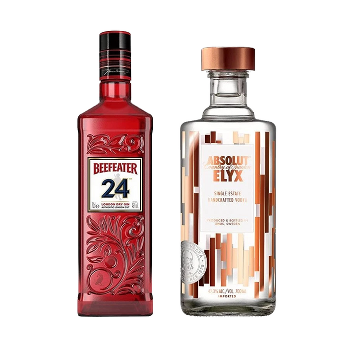 Bundle of 2 Beefeater 24 ABV 45% 70cl + Absolut Elyx ABV 42.3% 70cl