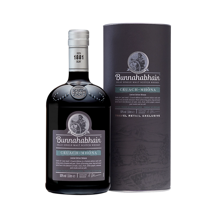 Bunnahabhain Cruach Mhona Scotch Whisky Limited Edition Release ABV 50% 1000ml with Gift Box (1L)