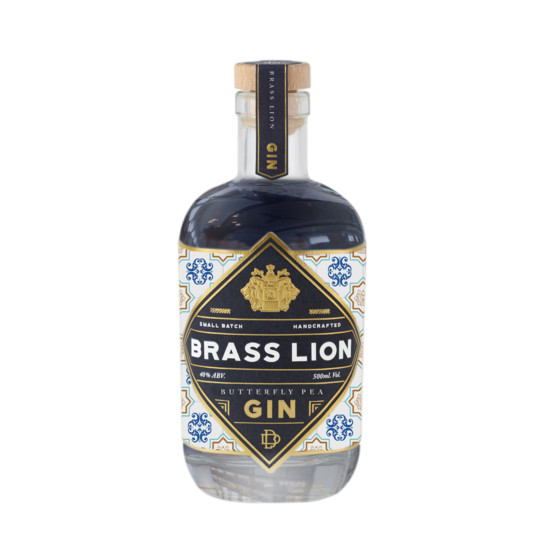 Brass Lion Butterfly Pea Gin ABV 40% 50cl