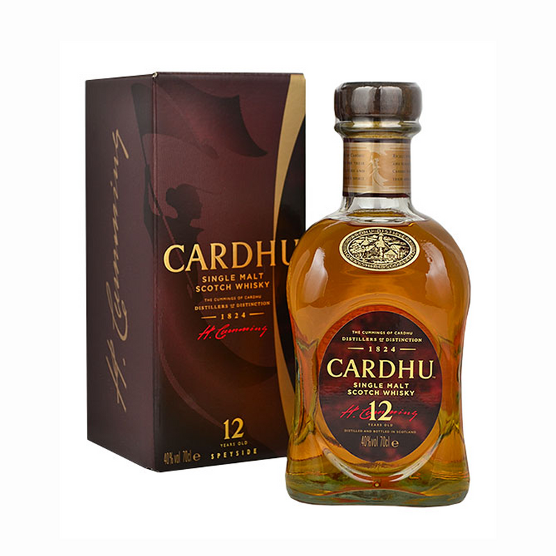 Cardhu 12 Year Old Speyside Single Malt Scotch Whisky ABV 40% 75cl with Gift Box
