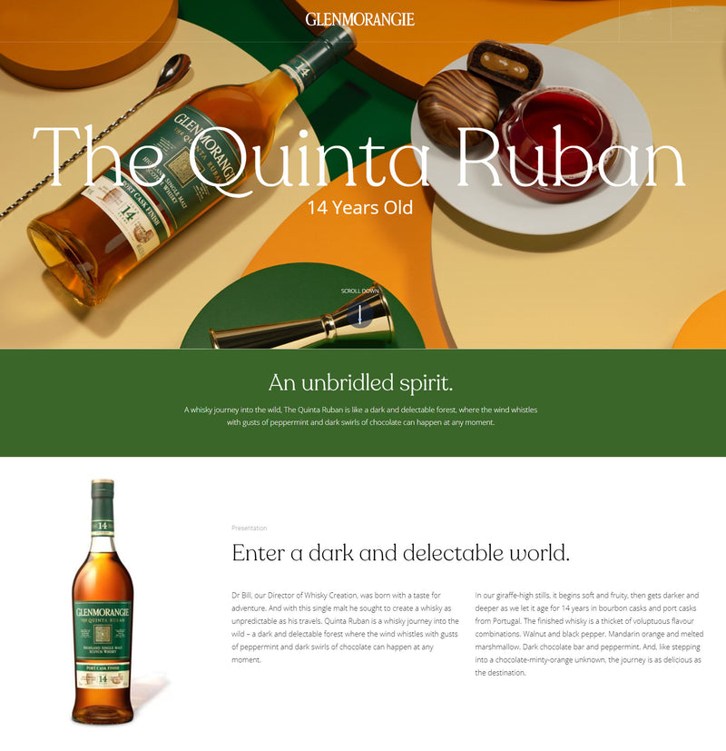 Glenmorangie 14 Year Quinta Ruban Port Cask Giraffe Gift Pack ABV 46% 700ml