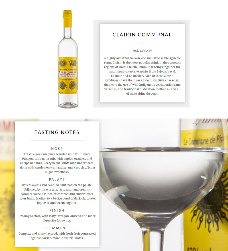 Clairin Communal Rum 700ml ABV 43%