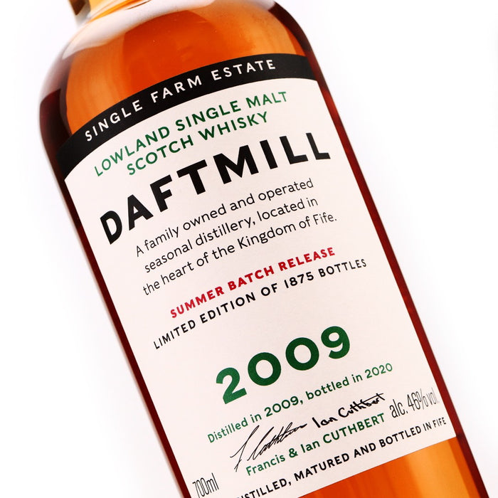 Daftmill Summer Batch Release Limited Edition 2009 ABV 46% 700ml