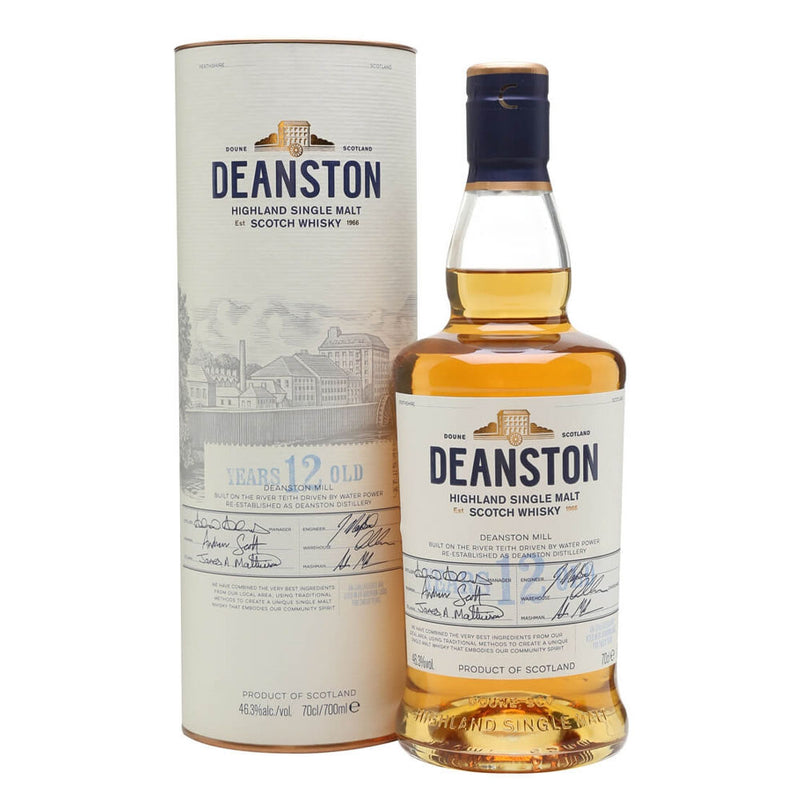 Deanston 12 Year Old Highland Single Malt Scotch Whisky ABV 46.3% 70cl