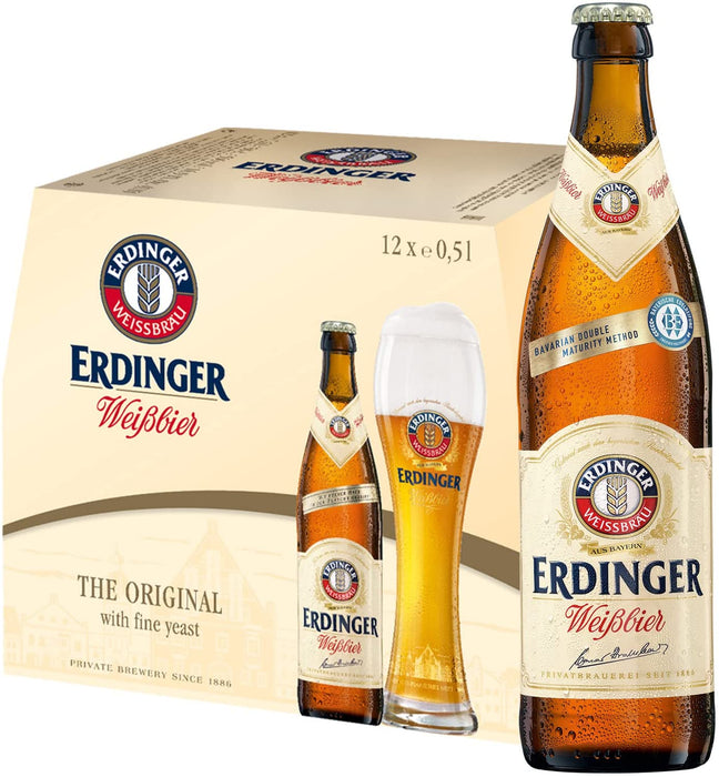 Erdinger Weissbier 500ml X 12 Bottles