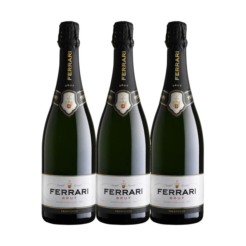 Ferrari Brut ABV 12.5% 750ml x 3 Bottles