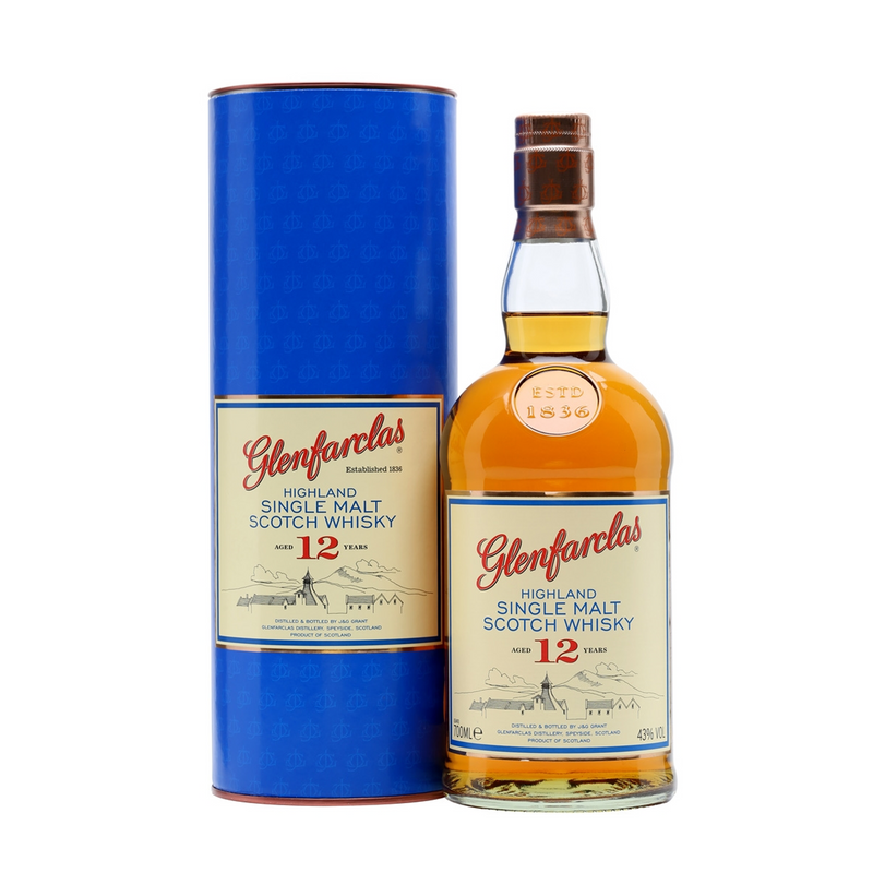 Glenfarclas 12 Year Old Highland Single Malt Scotch Whisky ABV 43% 70cl