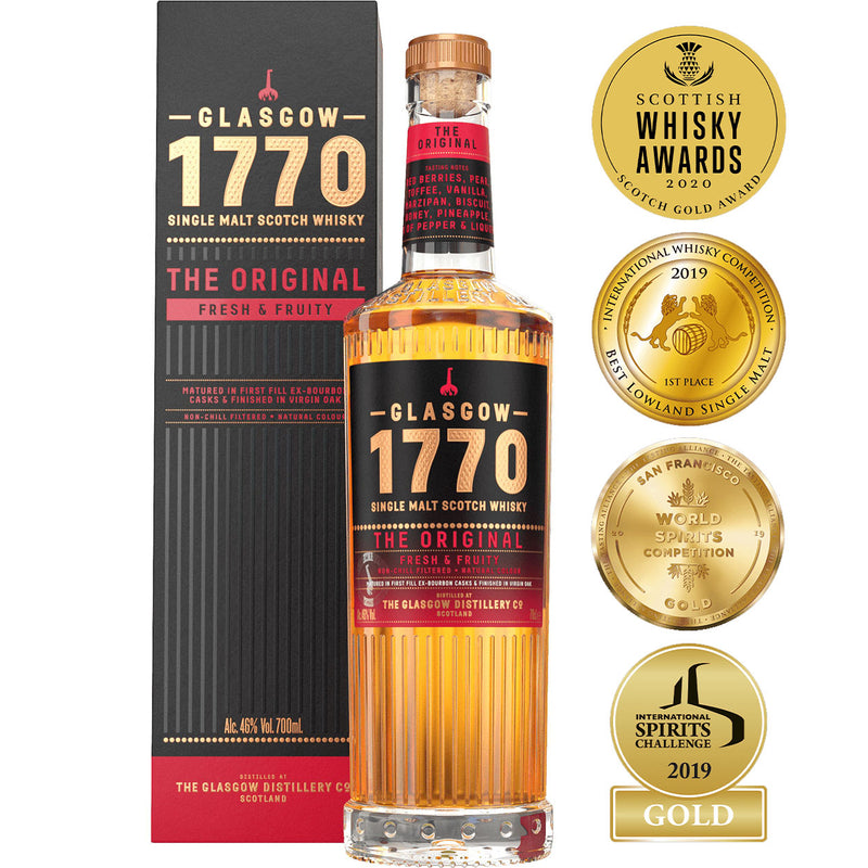 Glasgow 1770 The Original Fresh & Fruity Single Malt ABV 46% 700ml