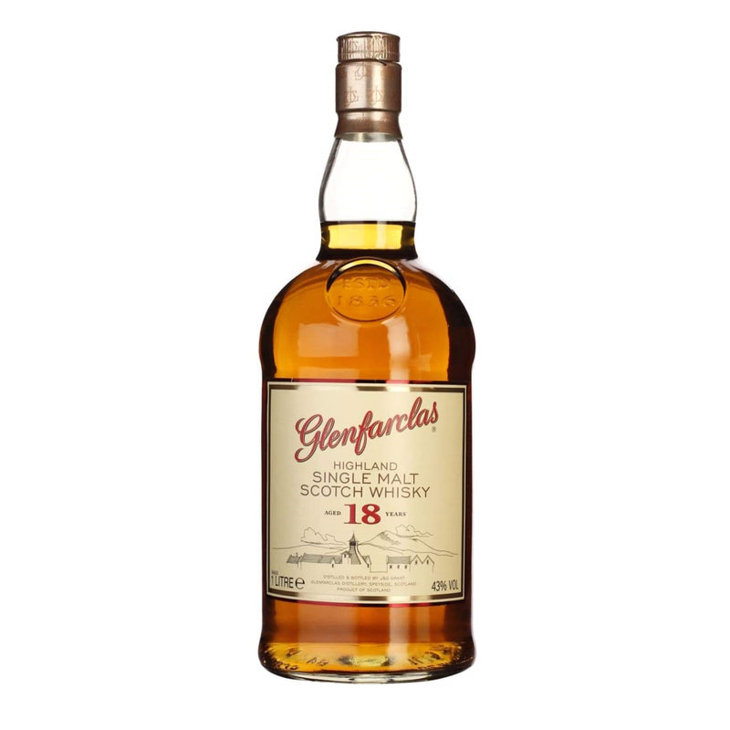 Glenfarclas 18 Year Old Highland Single Malt Scotch Whisky ABV 43% 1L (Discontinued)
