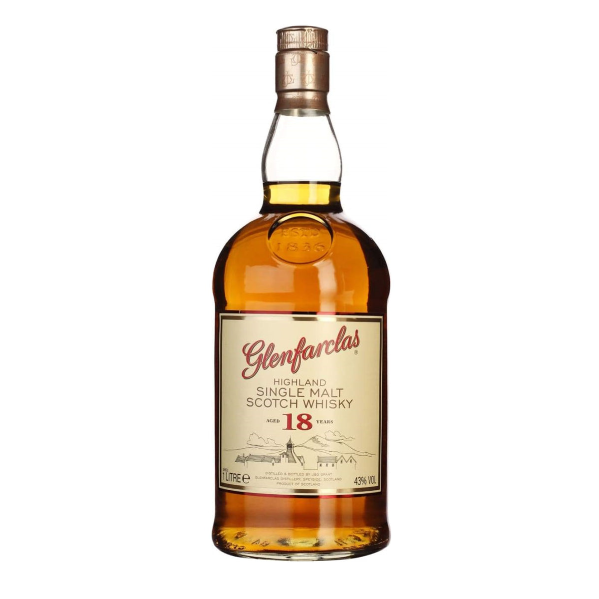 Glenfarclas 18 Year Old Highland Single Malt Scotch Whisky ABV 43