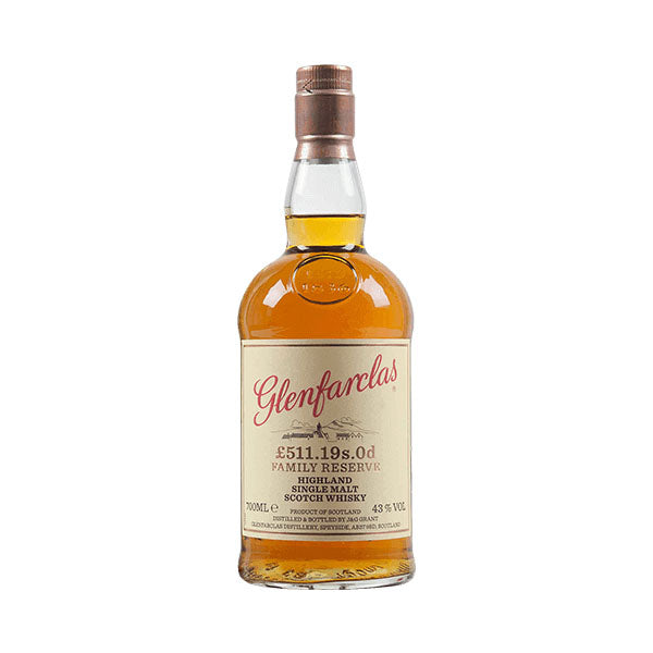 Glenfarclas £511.19s.0d Family Reserve Highland Single Malt Scotch Whisky ABV 43% 700ml (No Box)