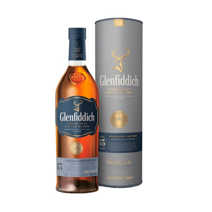 Glenfiddich 15 Year Old Distillery Edition Speyside Single Malt Scotch Whisky ABV 40% 1L