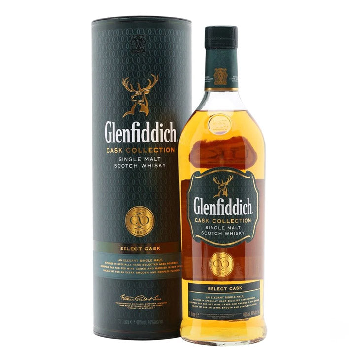 Glenfiddich Select Cask Year Old Speyside Single Malt Scotch Whisky ABV 40% 100cl (1L)