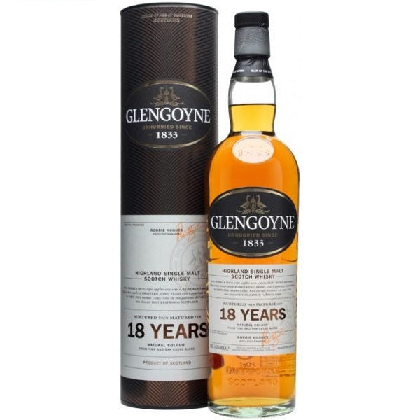 (Clearance) Glengoyne 18 Year Old Highland Single Malt Scotch Whisky ABV 40% 1000ml with Gift Box (1L)