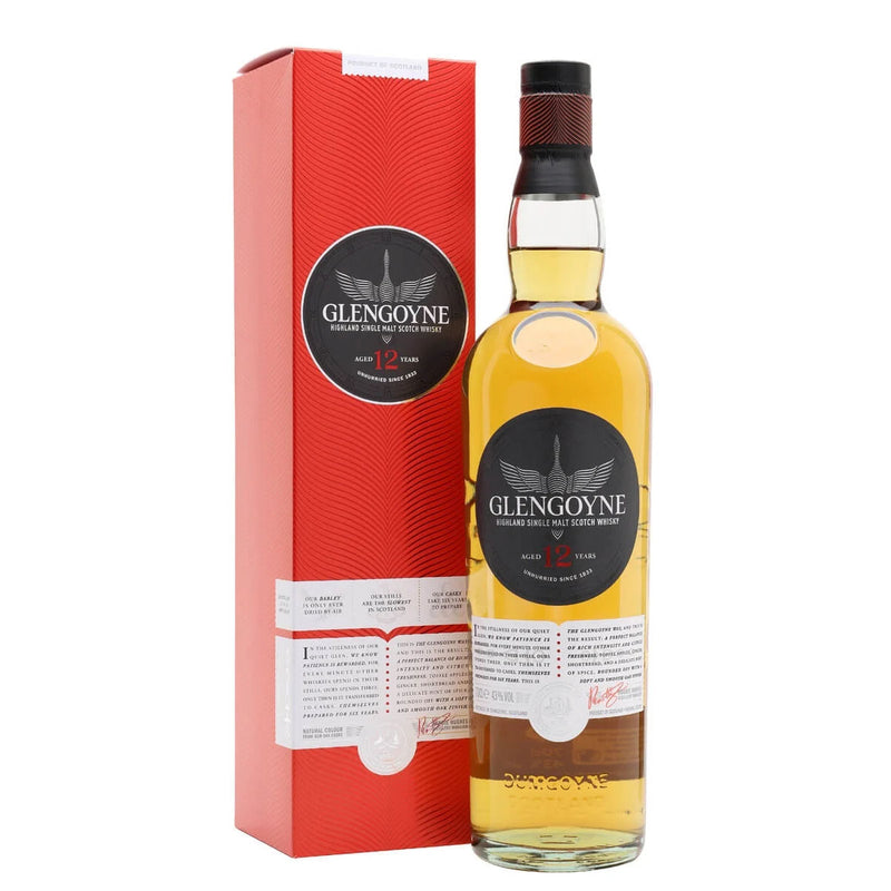 Glengoyne 12 Year Old Highland Single Malt Scotch Whisky ABV 40% 70cl with Gift Box