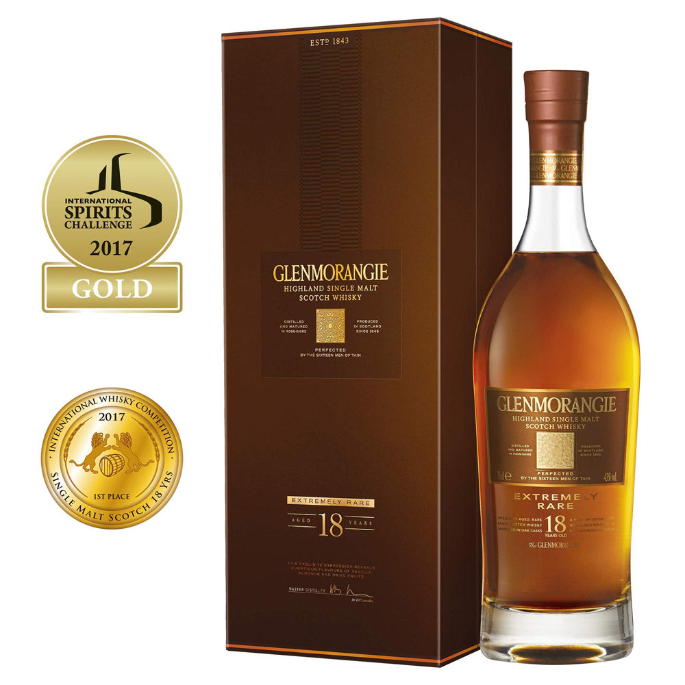 Glenmorangie 18 Years Old Single Malt Scotch Whisky ABV 43% 70cl