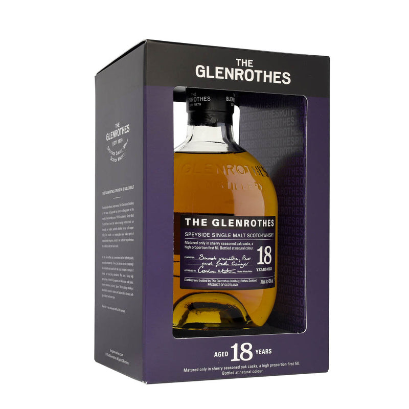 The Glenrothes 18 Year Old Speyside Single Malt Scotch Whisky ABV 43% 70cl