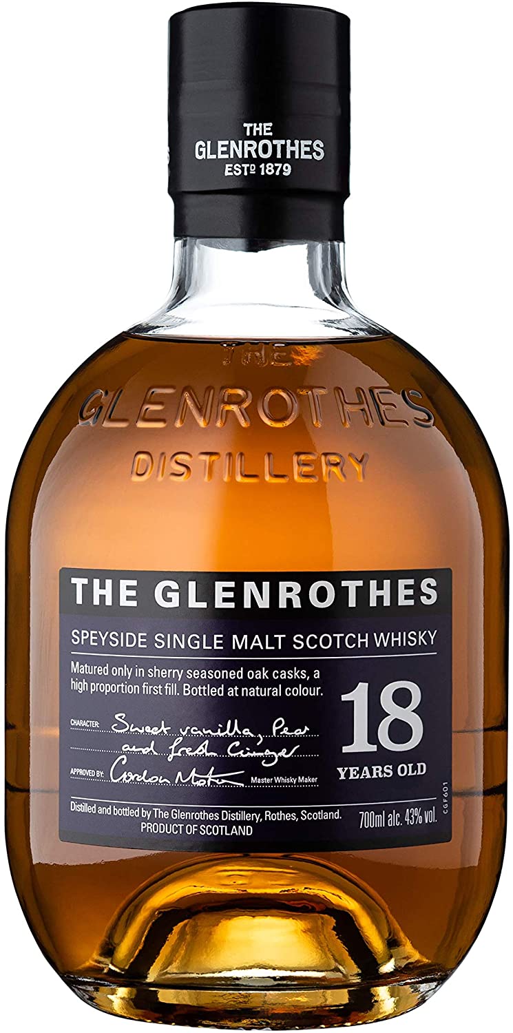 The Glenrothes 18 Year Old Speyside Single Malt Scotch Whisky ABV 43% 70cl