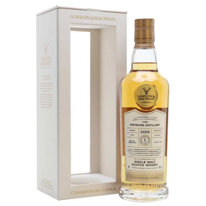 Speyburn 11 Year Old 2009 Gordon MacPhail Sherry Matured Speyside Single Malt Scotch Whisky ABV 46% 700ml