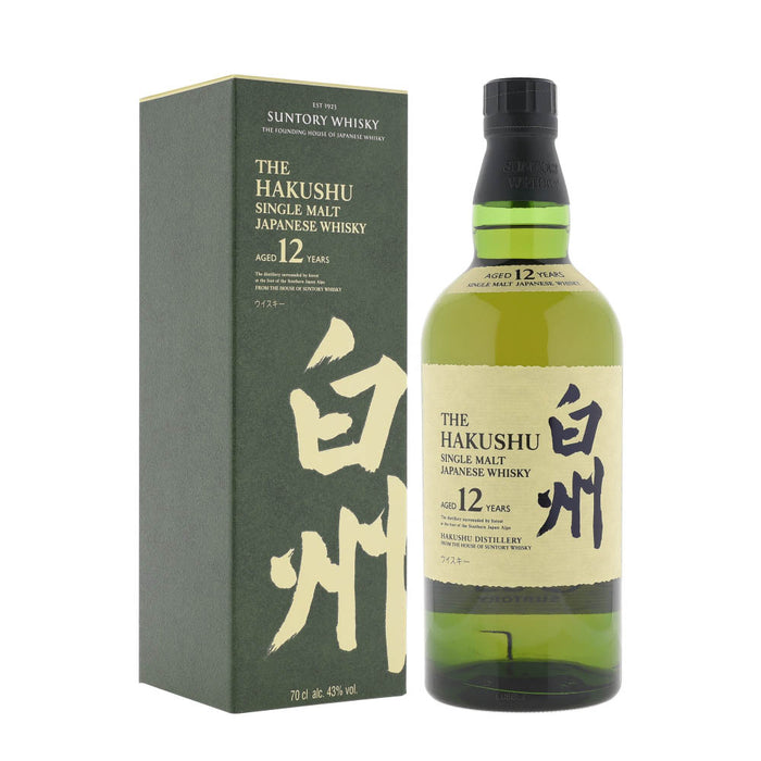 Hakushu 12 Years old ABV 43% 70cl with Gift Box