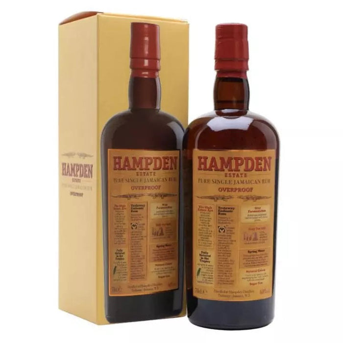 Hampden Overproof Estate Pure Single Jamaican Rum ABV 60% 70cl With Gift Box