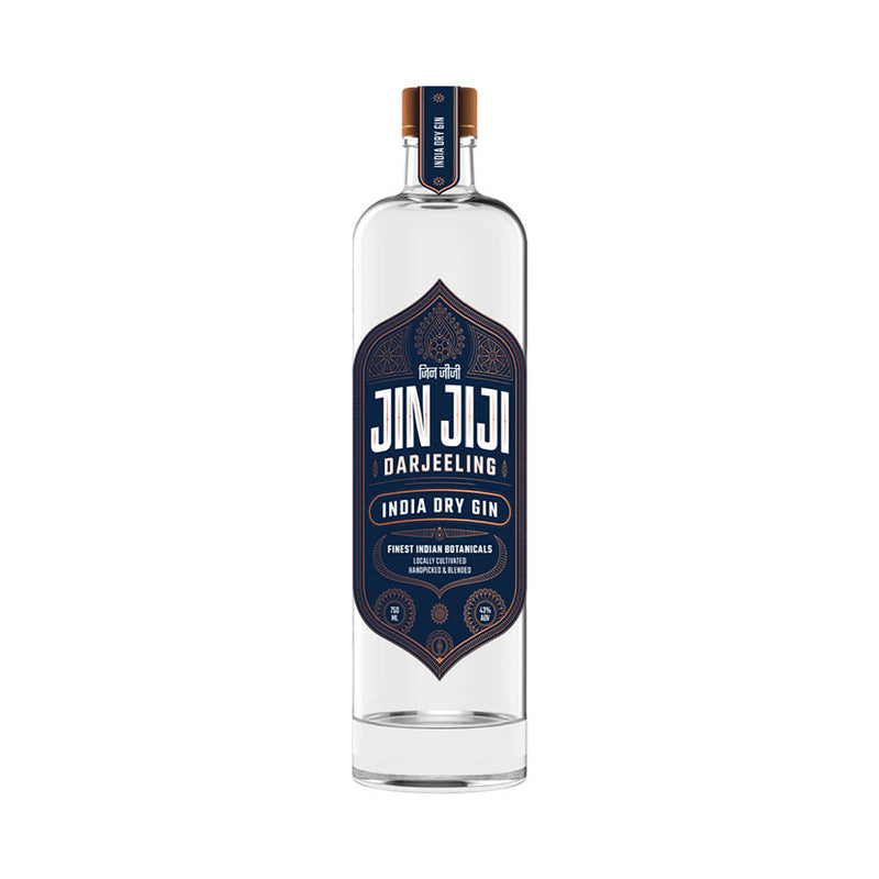Jin Jiji Darjeeling Indian Dry Gin Finest Indian Botanicals 750ml ABV 46%