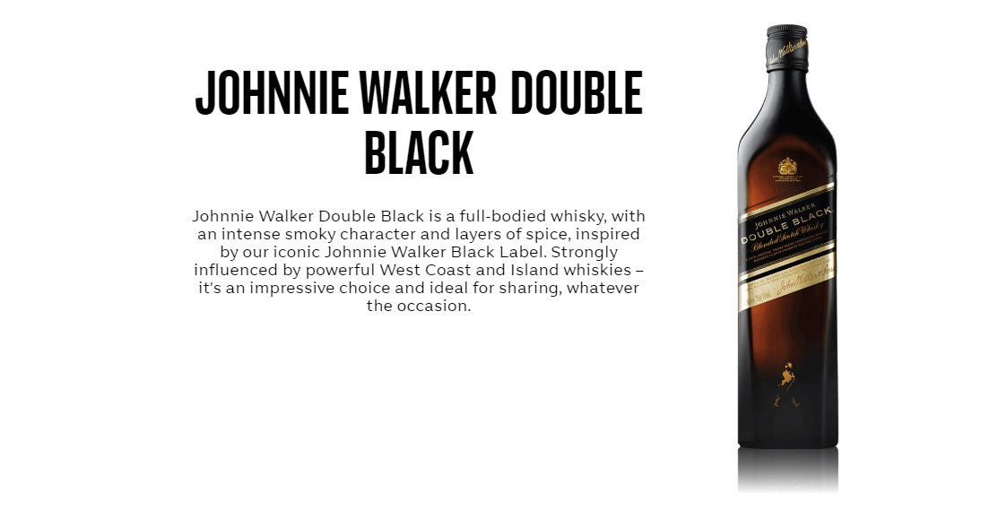 1 Litre No Box - Johnnie Walker Double Black ABV 40%